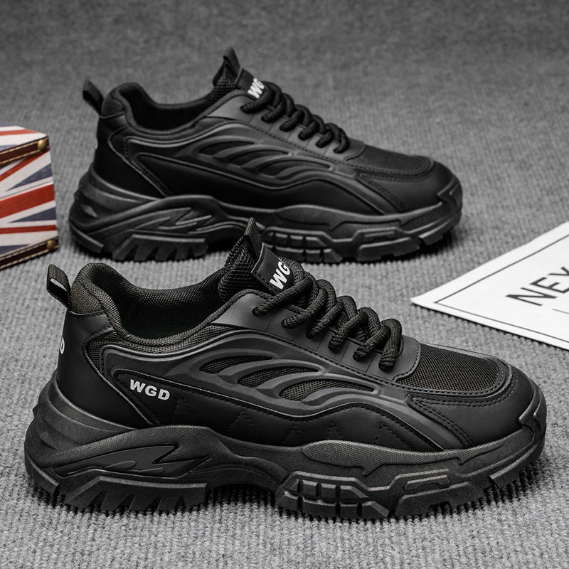 Men's chunky sneakers 2025 new winter versatile casual running shoes men's thick-soled casual athletic shoes
