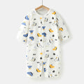 Wholesale baby rompers - spring/summer lightweight air conditioning suits, baby pajamas, long-sleeve onesies, crawling suits, newborn clothes