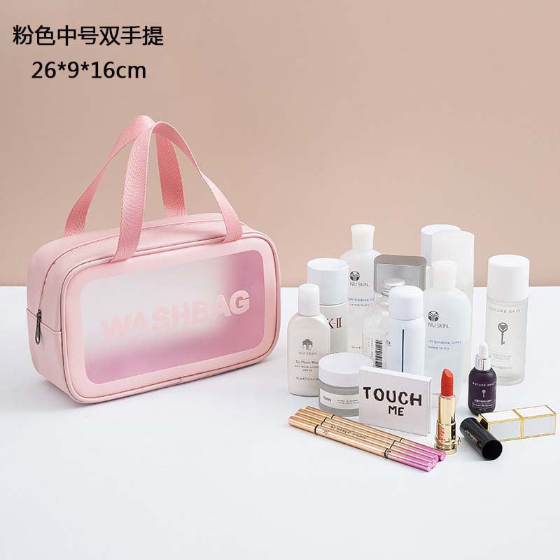 PVC cosmetic toilet bag waterproof portable large capacity swimming bag bath bag cosmetic bag fitness travel storage bag