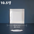 10.5 inch folded square plate