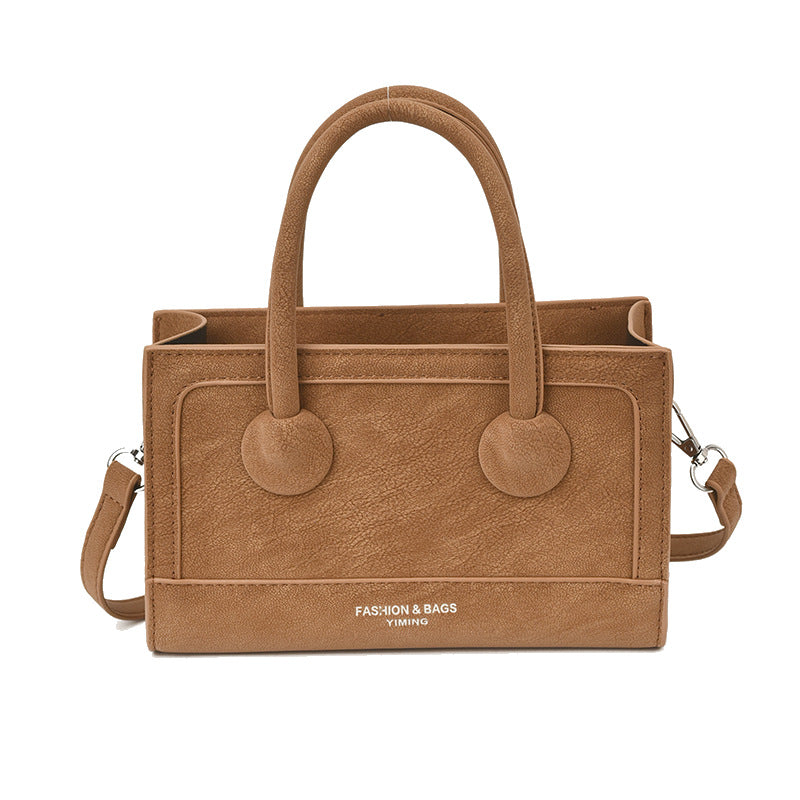 Handheld small bag for women, new arrival, high-end retro patchwork design, versatile and stylish shoulder bag with a premium feel, and a fashionable crossbody bag