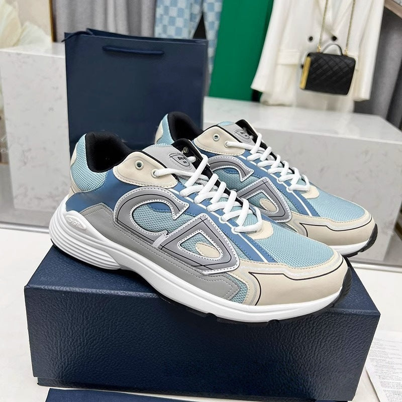 us station men's printed breathable sports shoes trendybest sellingd family heightening outdoor casual comfortable running shoes