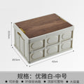 Foldable storage box plastic storage box clothes storage miscellaneous storage box car trunk wooden box with lid