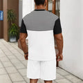 men's short-sleeve and shorts set, casual sportswear set, 3d printed cross-border hot seller, dropshipping available
