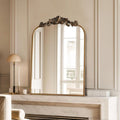 French iron art retro carved dressing table mirror model room for home wall-mounted bathroom mirror fashion full-length dressing mirror