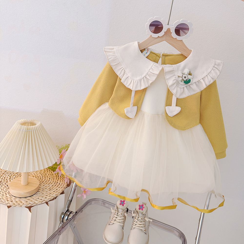 Baby girl spring/autumn  new sweet first birthday dress toddler spring fashion dress - export quality