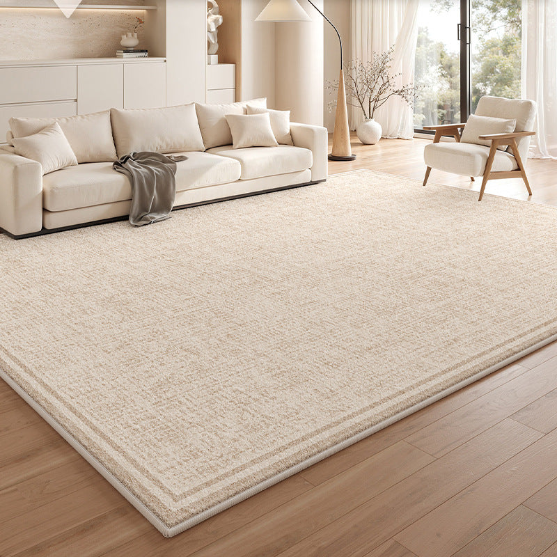 Removable and washable carpet living room medieval cream style no-wash and wipeable double-layer removable machine washable soundproof floor mat for home use