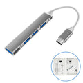 Type-c hub 4-in-1 expansion dock for computers and tablets - usb hub with high-speed data transfer for usb drives