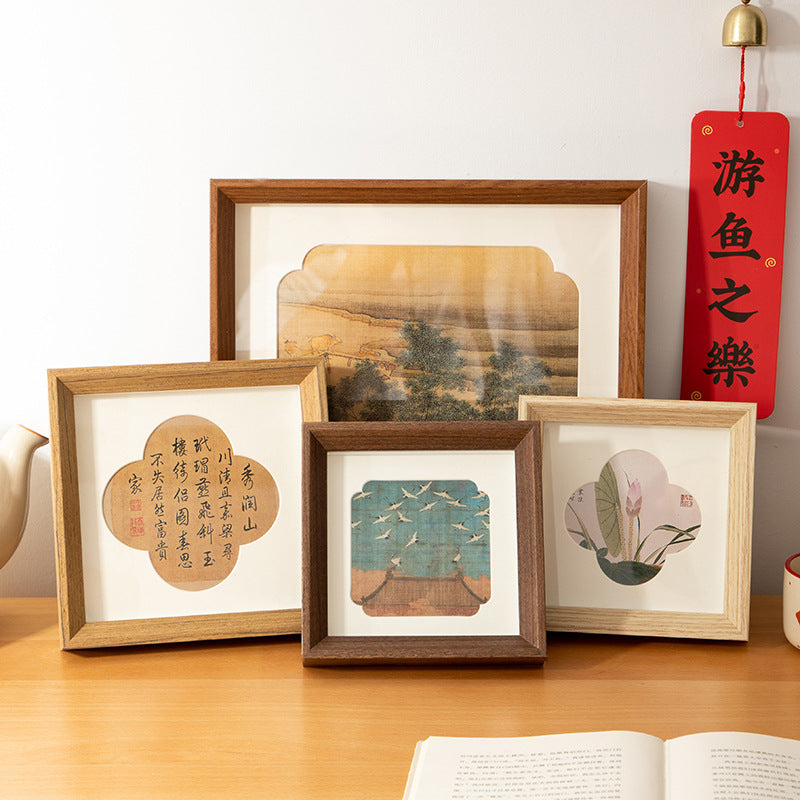 Photo frame table handmade DIY imitation decoration national style gift cardboard mounted 8 inch picture frame wall hanging salon holiday picture frame