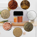 Four-in-one seasoning bottle kitchen sealed transparent flip-top multi-compartment for home seasoning jar portable outdoor barbecue storage box