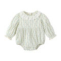 Infant and toddler autumn clothing, class a bodysuits, newborn long-sleeved rompers, baby girl outdoor crawling suits for spring and autumn