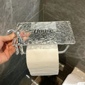 Acrylic roll paper holder toilet paper holder storage rack cross-border exclusive free labeling bathroom storage rack paper holder