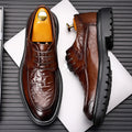 Men's leather dress shoes - live stream special: new textured leather business shoes, casual breathable work shoes, british style wedding shoes