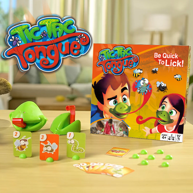 hot frog mouth tongue mask lizard playing cards interactive tabletop game cards educational toys