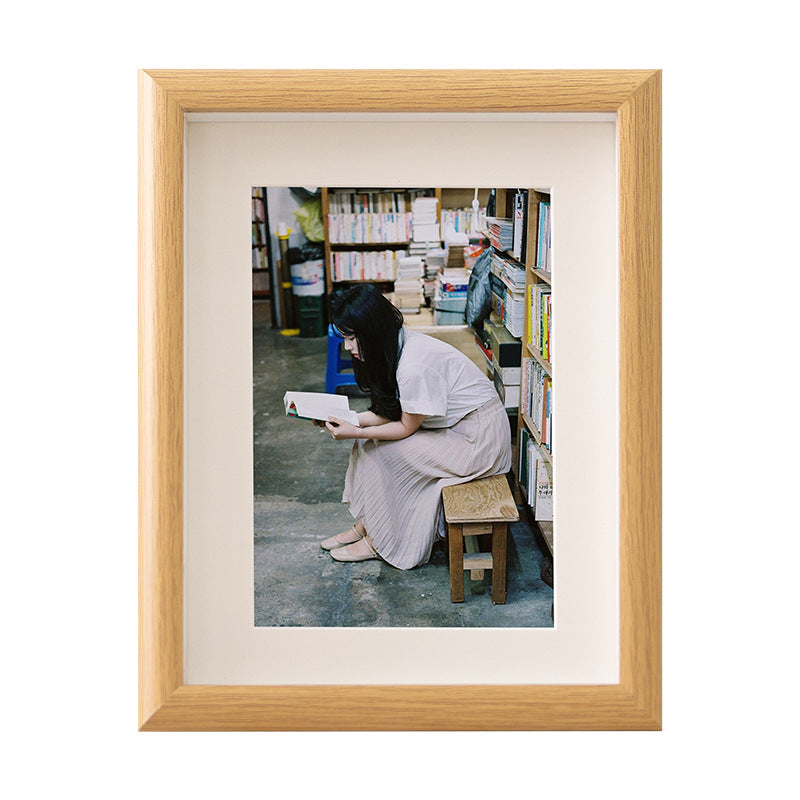 Hollow three-dimensional wall-mounted dried flower photo frame wholesale wooden wall-mounted 5678-inch A4a3 with cardboard picture frame empty frame