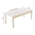Cream style simple dining table for homewhite manufacturer personalized wholesale small apartment dining table stretchable table