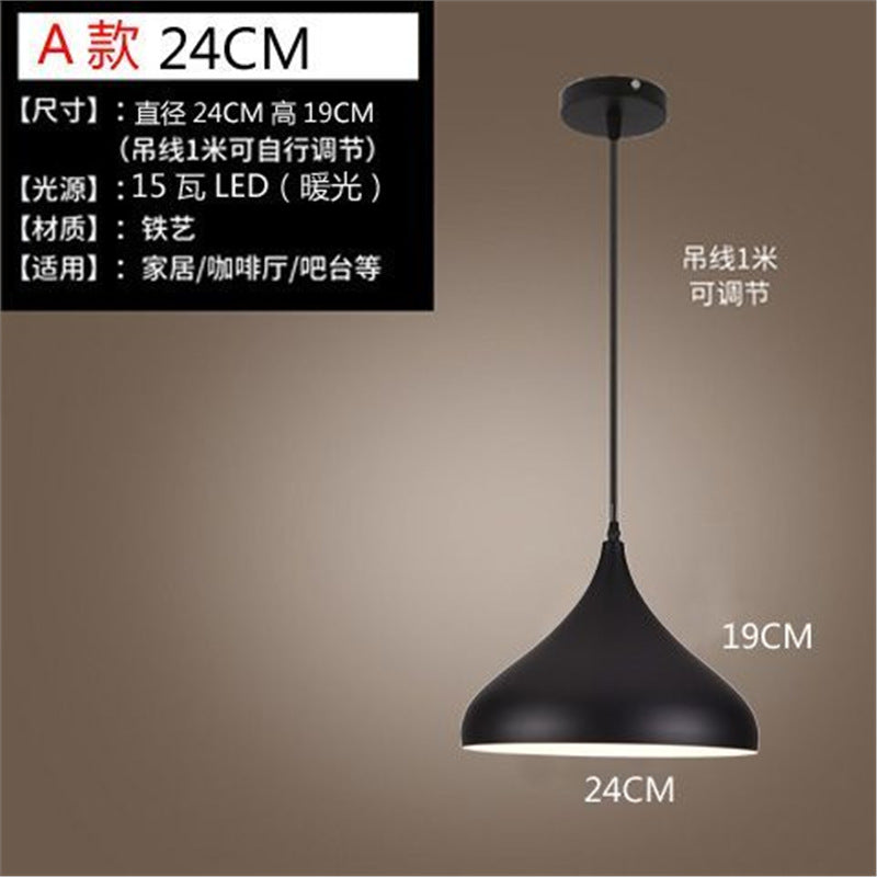 Loft retro stylish creative bar restaurant hotel decoration chandelier american industrial style nostalgic casual lampshade