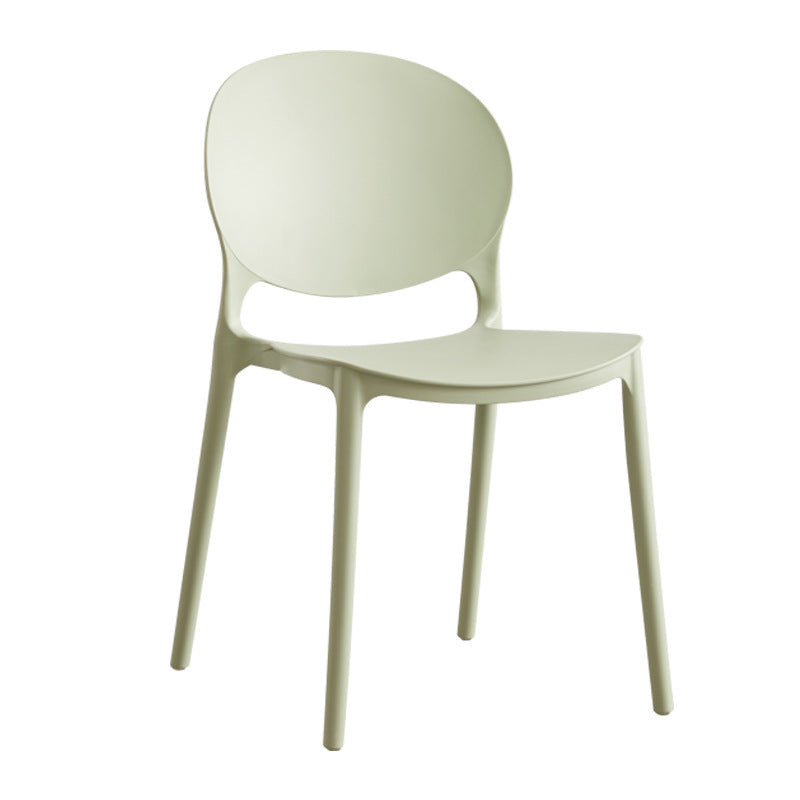 Stackable plastic dining chairs - home, backrest, nordic light luxury style - outdoor restaurant, bubble tea shop, food stall, commercial use
