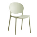 Stackable plastic dining chairs - home, backrest, nordic light luxury style - outdoor restaurant, bubble tea shop, food stall, commercial use