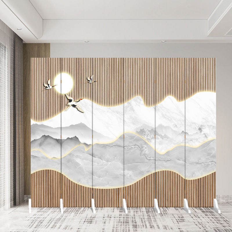 New chinoiserie screen partition office living room restaurant hotel tea room blocking simple modern foldablemovable folding screen