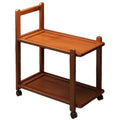 Multi-tier rolling cart - snack organizer, storage rack with wheels, living room storage, freestanding under-table side table, small mobile side table