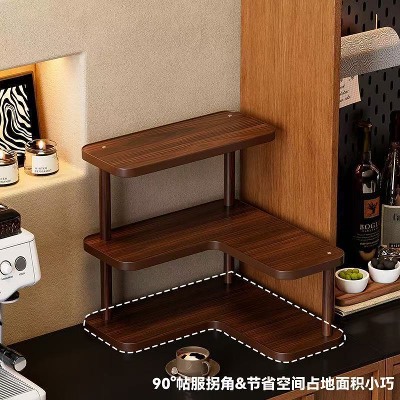 New arrival desktop corner storage rack cup holder tea cup storage rack multi-layer dining table countertop water cup tea set storage rack