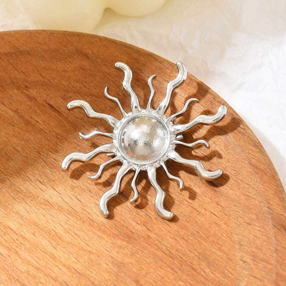 Wholesale sunflower brooches - european & american style, versatile metal fashion accessories for women, swallow & bird design, perfect for clothing and outerwear