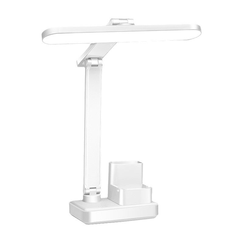 Study desk lamp rechargeable high-value affordable bedroom eye protection USB charging and plugging dual-purpose student dormitory pen holder