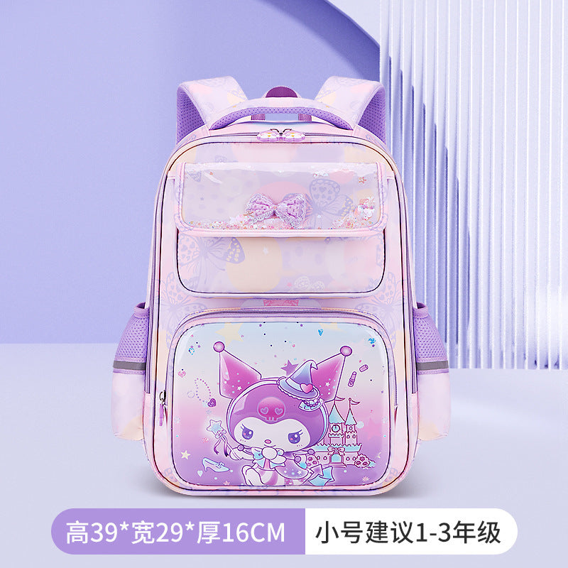 Klm elementary school backpack - cartoon dream design, lightweight, large capacity, water-resistant, ergonomic, spine-protecting kids' backpack - wholesale