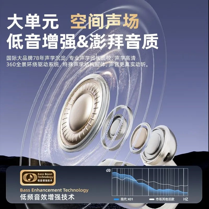 Hyundai x01 smart ai wireless bluetooth real-time simultaneous interpretation earpiece