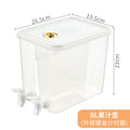 Large-capacity cold water bottle summer cold drink fruit tea iced water bucket large-capacity faucet for home transparent bottle