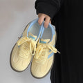 Women's sneakers 2026 new spring/summer thick-soled white shoes, versatile niche style, dopamine training shoes for women