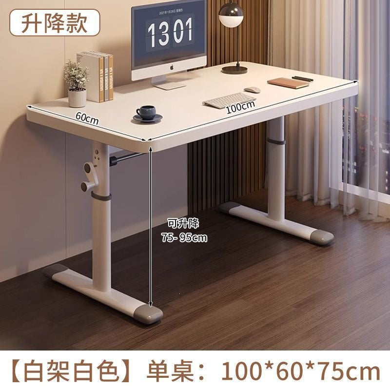 Adjustable height desk - home, bedroom, desktop, student study, writing, office table - modern minimalist simple computer desk