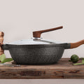 Medical stone non-stick pot for home kitchen oil-free cooking pot all-in-one die-cast neutral pot cooking pot wholesale