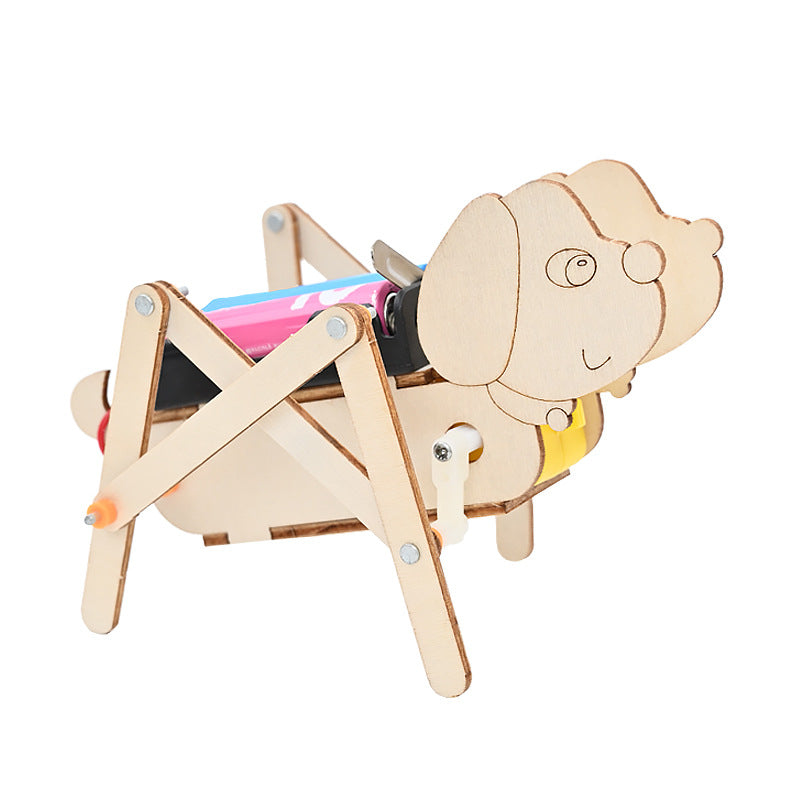 Mechanical dog Children's handmade invention Bionic electric quadruped robot Scientific experiment Technology Small production Recommended new