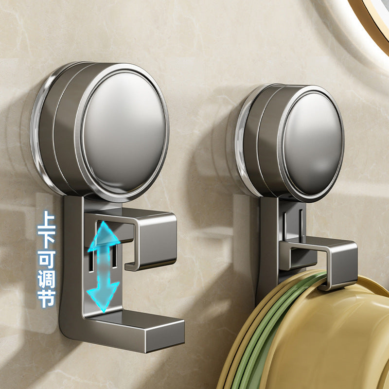 Suction cup washbasin storage rack hook bathroom basin bathroom telescopic storage rack punch-free toilet hanging basin handy gadget