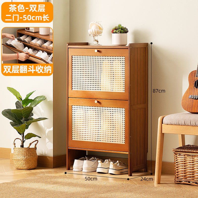 Simple shoe rack household door multi-layer with door dust-proof entry shoe rack shoe cabinet high vertical integrated storage rack