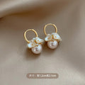 Forest style super fairy flower pearl earrings earrings for women niche style design accessible luxury earrings high-end retro elegant earrings