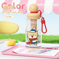 Coffee brown 600ml tea infuser bottle with handle