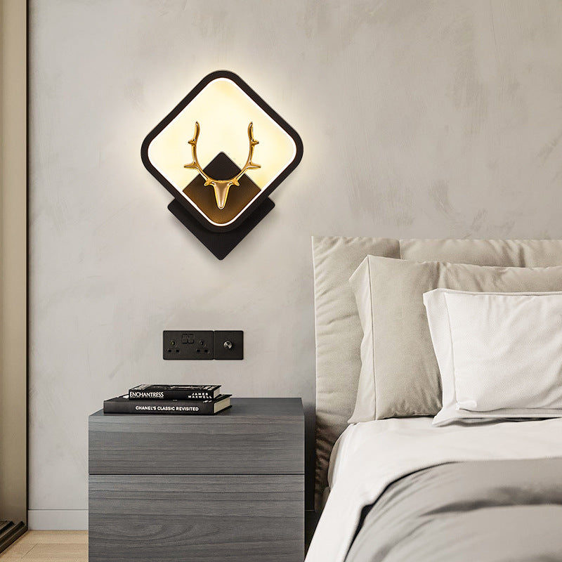 Zhongshan simple modern creative bedroom bedside lamp Nordic aisle living room wall lamp LED corridor background wall wall lamp