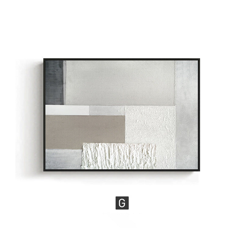 Customized wabi-sandy wind abstract living room meter box decorative painting Nordic wind push-pull electric box hanging painting weak electric box blocking painting