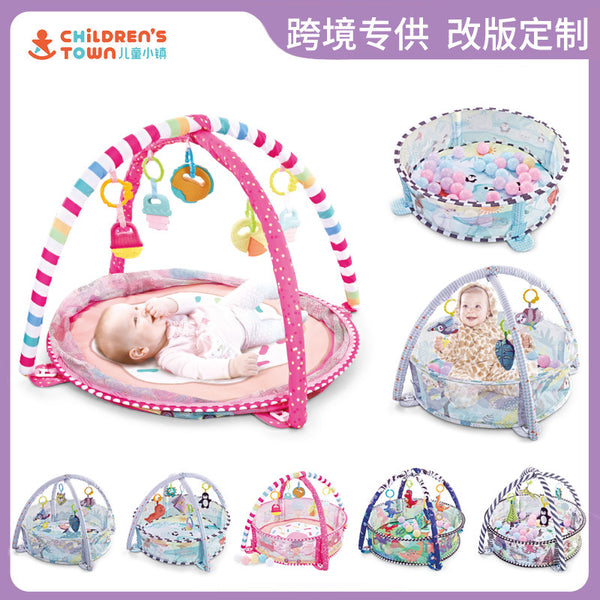 Cross-border baby toy fence fitness rack round ocean ball pool game blanket 0-1 year old baby indoor crawling mat
