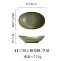 11inch clay candy bowl-grass green