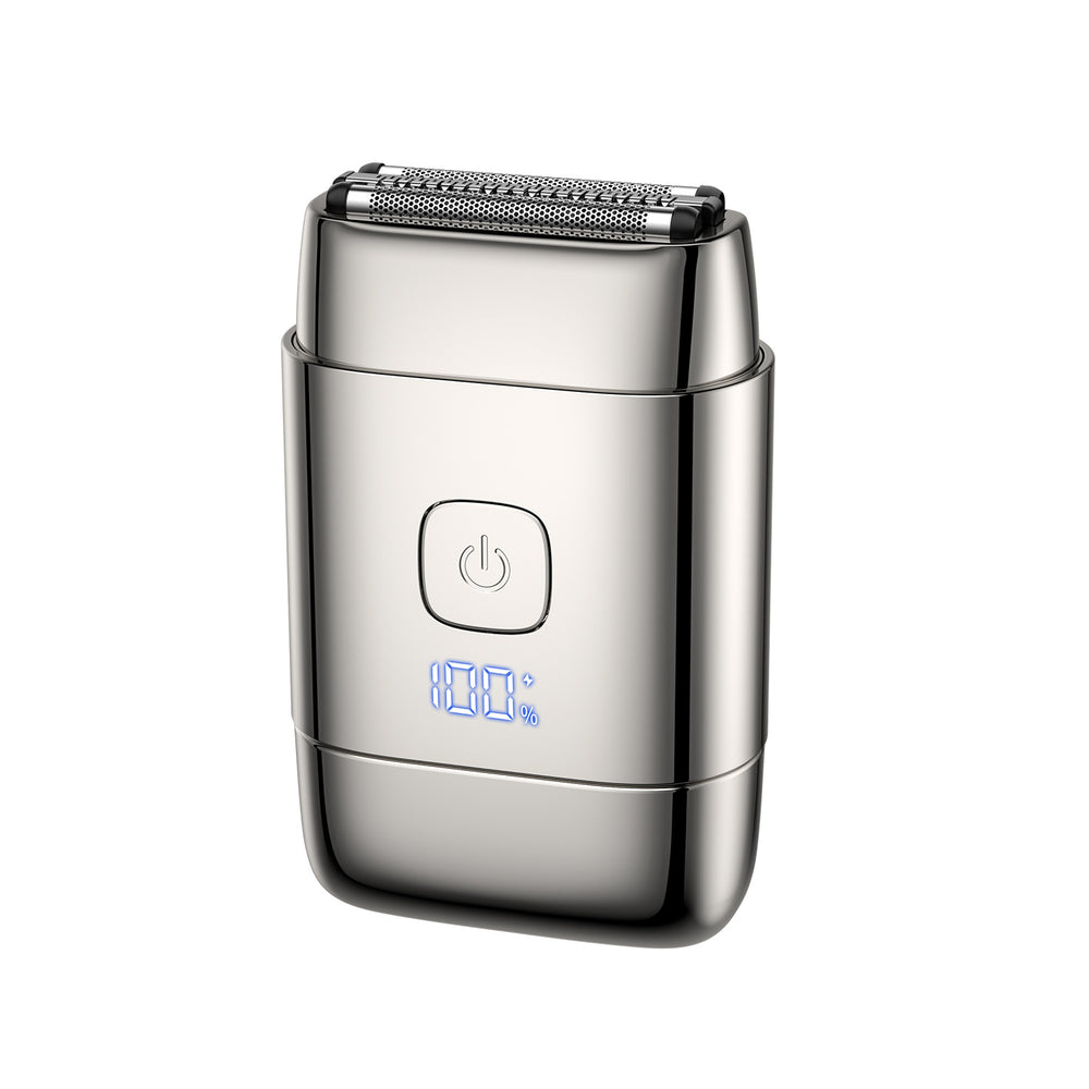 direct sales from the manufacturer: waterproof double-head electric shaver with magnetic floating heads, portable mini beard trimmer