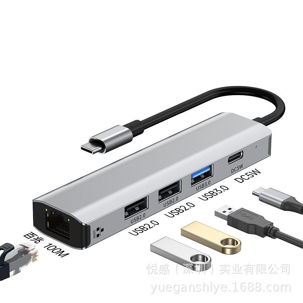 Usb to ethernet adapter, 2-in-1, minimum order 10 units, free shipping. type-c to rj45 gigabit ethernet adapter, driver-free