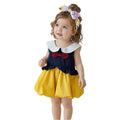 Performance princess dress girls vest dress summer  new kids flower bud dress baby doll collar skirt