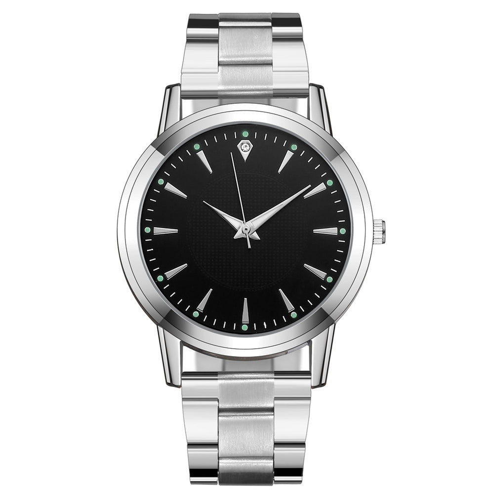 New arrivalcouple watch luminous steel strap watch women's watch men's quartz watch men's watch manufacturer wholesale large dial