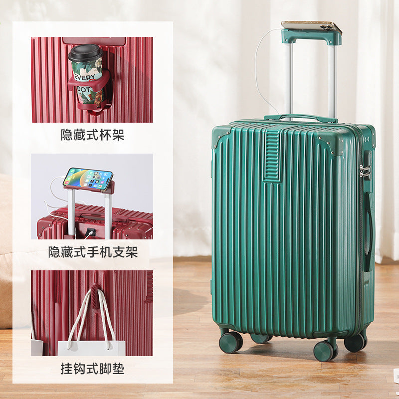 New multi-functional child and mother suitcase large-capacity men's and women's trolley case wear-resistant universal wheel suitcase password case