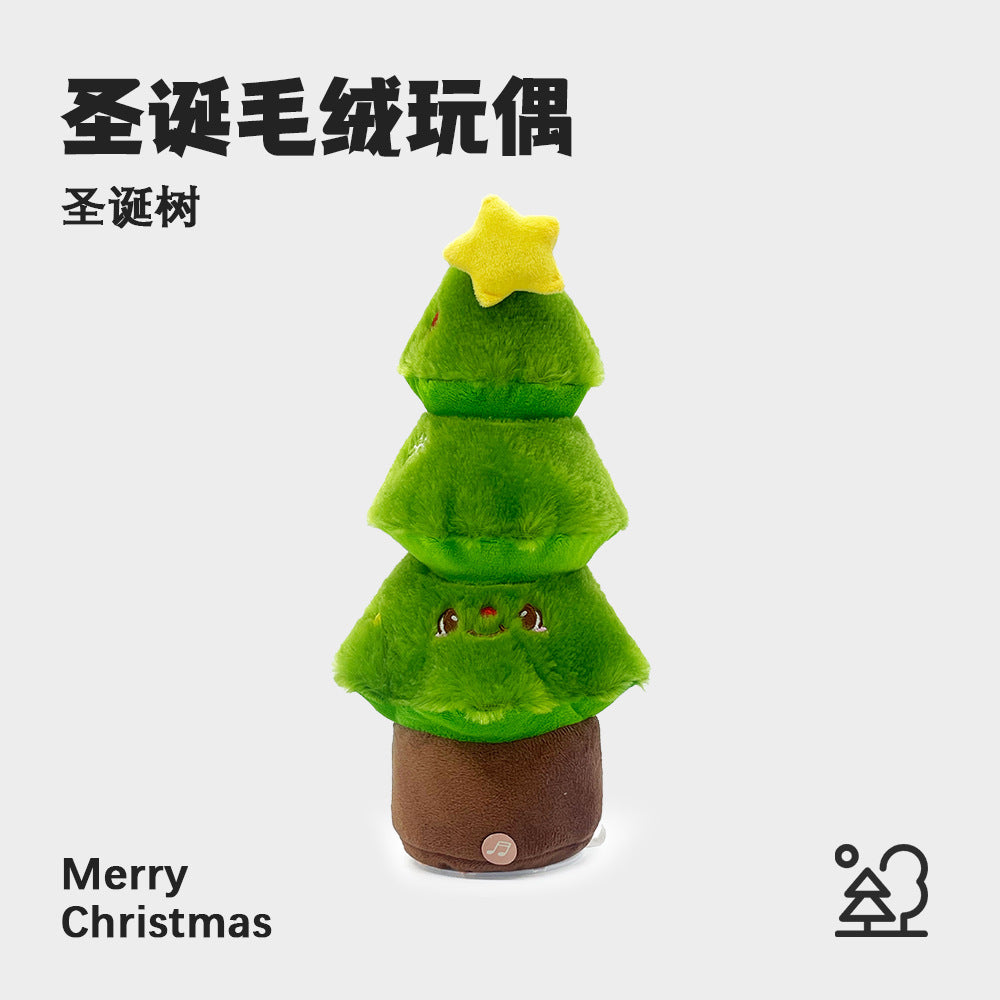 Santa claus plush toy christmas tree christmas decoration doll reindeer plushie christmas eve gift for girls wholesale