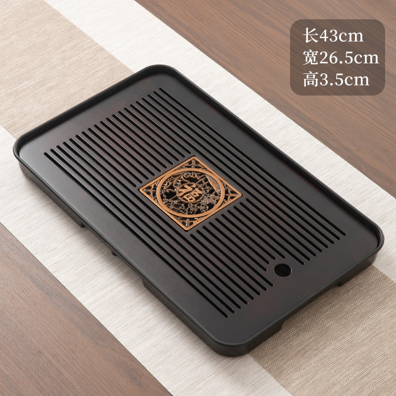 Wholesale small tea tray Household rectangular small drain tray Tea table Water storage dry brewing tea set Tea sea dry brewing table